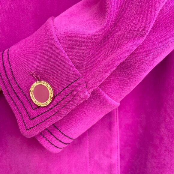 Vintage St. John Sport Pant Suit Womens Sz L Y2K Career Polished Bold Feminine - Picture 9 of 16